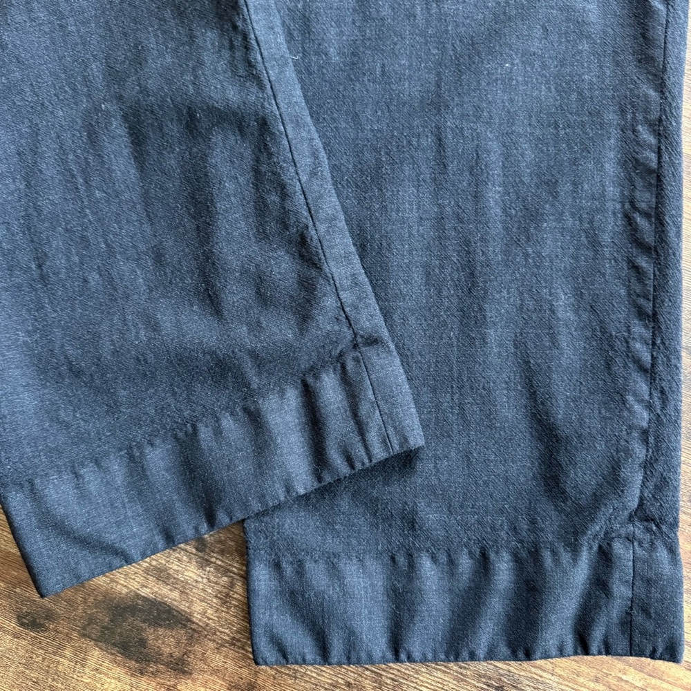 Vintage Black Wool Lined Pleated Trousers Made in Italy ~ Size 29 x 30.5 - Picture 8 of 8